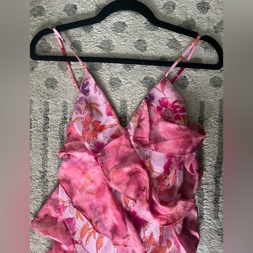 Misa Los Angeles - Ruffle maxi dress